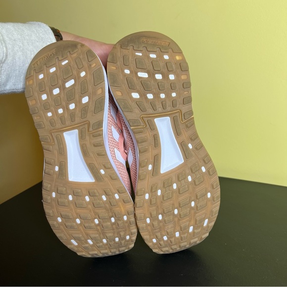 Women’s Adidas Adiwear Ortholite Cloudfoam Running Shoes Peach Pink - Picture 7 of 12